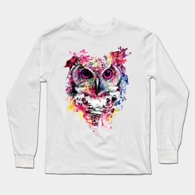 Owl Long Sleeve T-Shirt by rizapeker